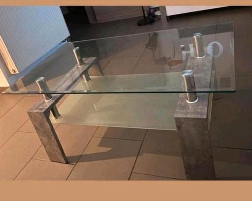 ✨ Table de salon en verre élégante, Huis en Inrichting, Tafels | Salontafels, Zo goed als nieuw, Minder dan 50 cm, 50 tot 100 cm