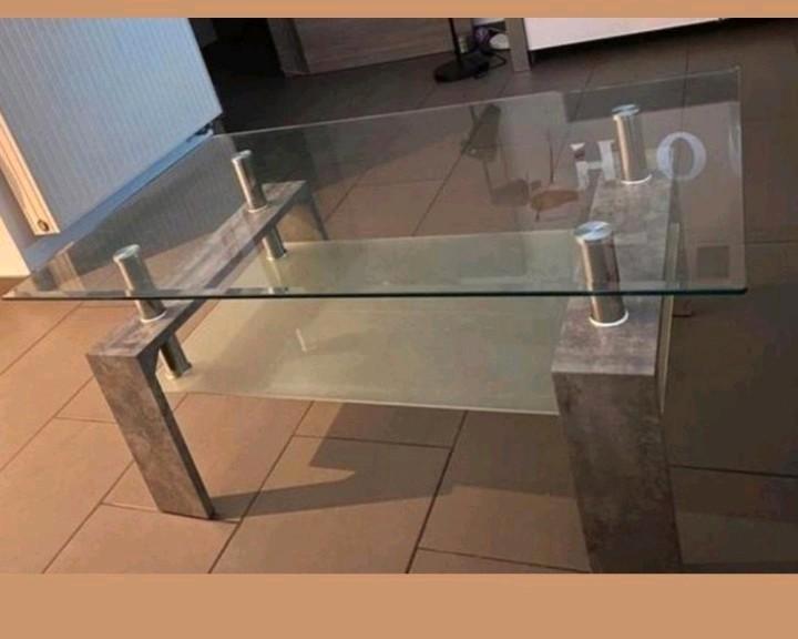 ✨ Table de salon en verre élégante, Huis en Inrichting, Tafels | Salontafels, Zo goed als nieuw, Minder dan 50 cm, 50 tot 100 cm