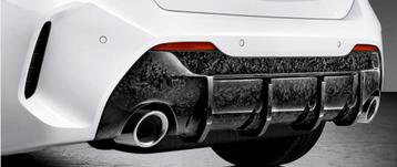 M - Diffuser carbon voor achterbumper nieuw BMW 1 serie F40 