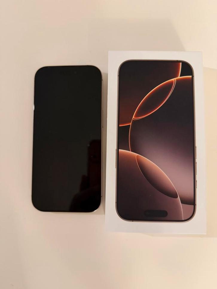 IPhone 16 pro 128gb sable avec facture et garantie, Télécoms, Téléphonie mobile | Apple iPhone, Comme neuf, 128 GB, Sans abonnement