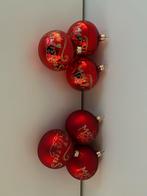6 rode kerstballen nieuw, Nieuw, Ophalen of Verzenden