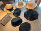 7 vintage hoeden jaren 40, 50 en jaren 70 en 80, Antiek en Kunst, Antiek | Kleding en Textiel, Ophalen of Verzenden, Dames
