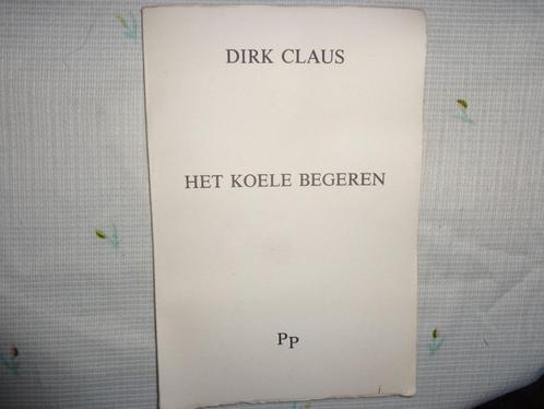 Dirk Claus  Het koele begeren   PP, Boeken, Gedichten en Poëzie, Gelezen, Eén auteur, Ophalen of Verzenden