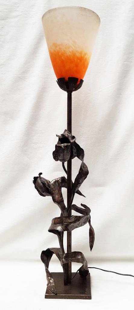 Art Deco lamp glaspasta - Schneider - Carion., Antiek en Kunst, Antiek | Verlichting, Ophalen of Verzenden