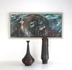 Abstract Matzkeit painting - Vintage brutalist schilderij, Ophalen