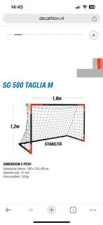 Aluminium Voetbaldoel Classic 500 M maat 180 x 120 x 90 cm, Sport en Fitness, Ophalen, Nieuw, Overige typen