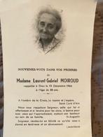 Huguet x Moiroud 1877 Corbelin 1964 St Victor de Morestel, Verzamelen, Bidprentjes en Rouwkaarten, Ophalen of Verzenden, Bidprentje