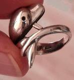 Bague en argent, dauphin, parfait état, Enlèvement ou Envoi, Comme neuf