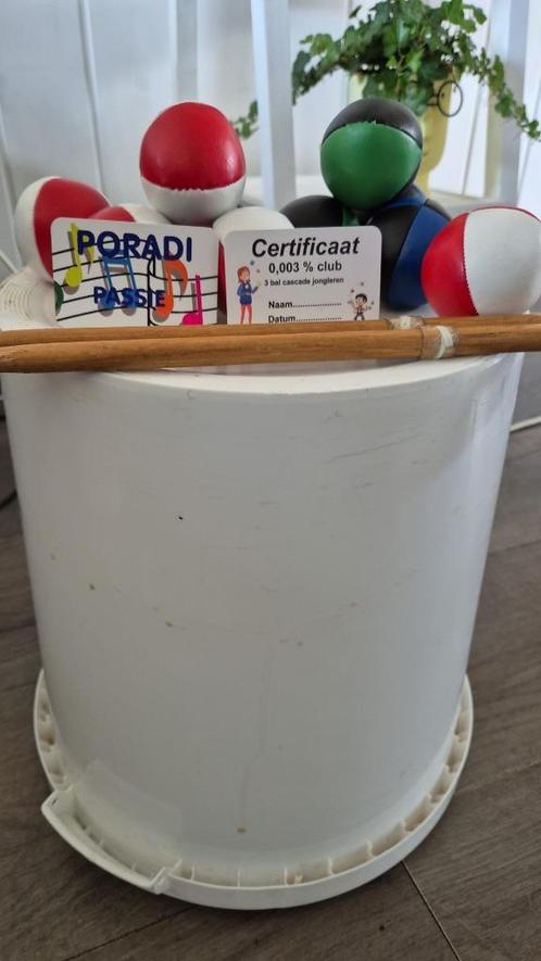Feestje, uitje, teamdag? Poradi! Jongleren en emmertrommelen, Diversen, Overige Diversen, Nieuw, Ophalen