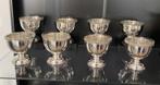 8 verzilverde metalen bekers, Ophalen, Zilver