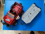 grote sterke zeer mooie speelauto met aanhangwagen en boot, Enlèvement ou Envoi