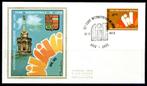 (B) 1672 FDC z/s 1973 - 25ste Internationale Jaarbeurs van L, Postzegels en Munten, Ophalen of Verzenden, Gestempeld, 1e dag stempel