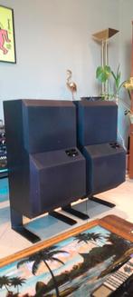 B&W DM6 Vintage  zwarte speakers op originele voet, Audio, Tv en Foto, Luidsprekerboxen, Ophalen of Verzenden, Zo goed als nieuw
