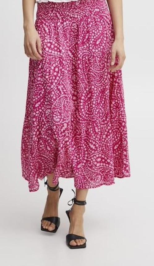 Rok(roze)-B.young(40)+top offshoulder(offwhite)-Azzurro(M/L), Kleding | Dames, Rokken, Zo goed als nieuw, Maat 38/40 (M), Roze