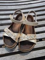 Lederen sandalen met velcrosluiting maat 34, Ophalen of Verzenden, Gebruikt, Overige typen