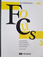 Bronnenboek Focus 3, Nederlands voor 3de middelbaar, Elke Parmentier; Koen Soenens, Nederlands, Ophalen of Verzenden, Zo goed als nieuw