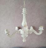 Heerlijke beschilderde houten kroonluchter, Ophalen, Gebruikt, Hout, Shabby/romantique