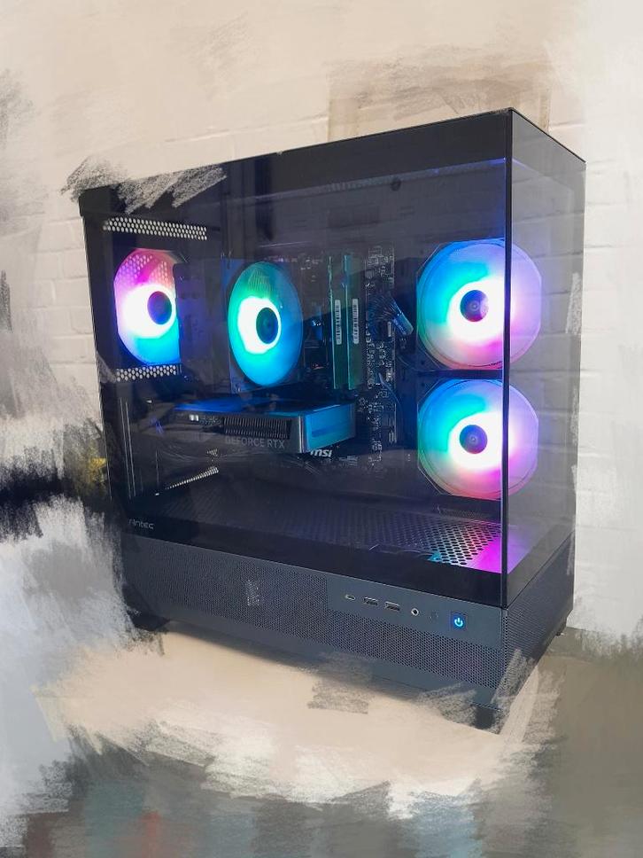 Gaming PC Ryzen7 5700X/RTX5060/16Go/1T/RGB/CyberPunk2077, Computers en Software, Processors, Refurbished, 8-core, Ophalen