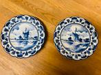 2x Delfts blauwe wand bordjes, Enlèvement ou Envoi