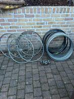 Groot lot wielen, naven en velgen, Fietsen en Brommers, Fietsonderdelen, Ophalen, Zo goed als nieuw