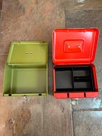 2 geldkisten met sleutels, Ophalen of Verzenden