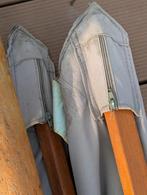 taupe houten parasol 3x4 meter, Ophalen, Gebruikt