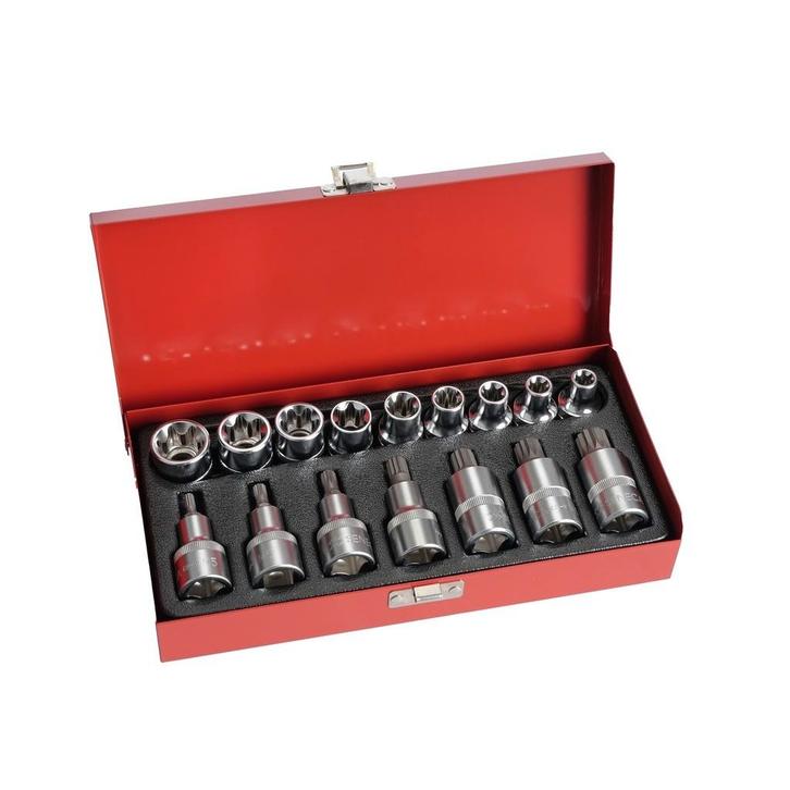 Spline en torx doppenset 1/2" 16 delig, Auto diversen, Overige Auto diversen, Verzenden