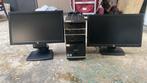 2 écran HP et 1 tour ordinateur pour 150€, Computers en Software, Monitoren, Zo goed als nieuw