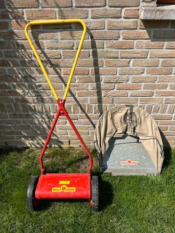 Manuele grasmaaier Wolf Garten, Tuin en Terras, Ophalen, Zo goed als nieuw, Opvangbak