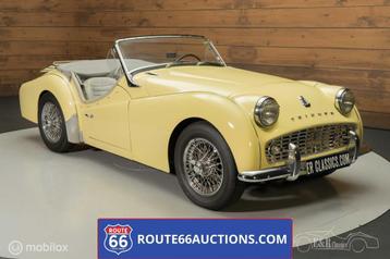 Triumph TR3 Cabriolet 1959 | Route 66 Auctions, Achat, Entreprise, Cabriolet, Boîte manuelle