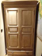 Grenen kledingkast 1 persoon, Huis en Inrichting, Ophalen, 100 tot 150 cm, Zo goed als nieuw, Met hangruimte