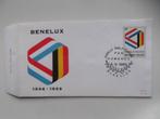 1500 FDC 25 jaar Benelux, Enlèvement ou Envoi, Affranchi, Oblitération 1er jour, Avec enveloppe