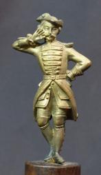 N2 18èm statuette statue bronze doré 18c335g jeune militaire, Bronze, Enlèvement ou Envoi