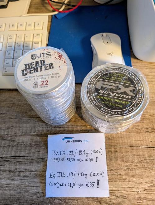 Luchtdruk pellets 5,5 /. 22, Sport en Fitness, Schietsport-accessoires, Nieuw, Ophalen of Verzenden
