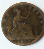 antieke engelse 'one penny' dd 1887, Postzegels en Munten, Ophalen of Verzenden, Losse munt, Overige landen