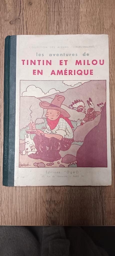 Tintin Tintin en Amérique édition noir & blanc Ogeo1934., Boeken, Stripverhalen, Zo goed als nieuw, Eén stripboek, Ophalen of Verzenden