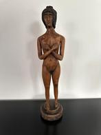 Statue en bois avec initiales, Enlèvement ou Envoi