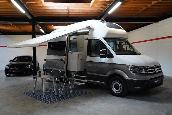 Prachtige VW Grand California Automaat 1ste eigenaar, Caravanes & Camping, Camping-cars, Entreprise, jusqu'à 4, Modèle Bus ou Fourgon aménagé