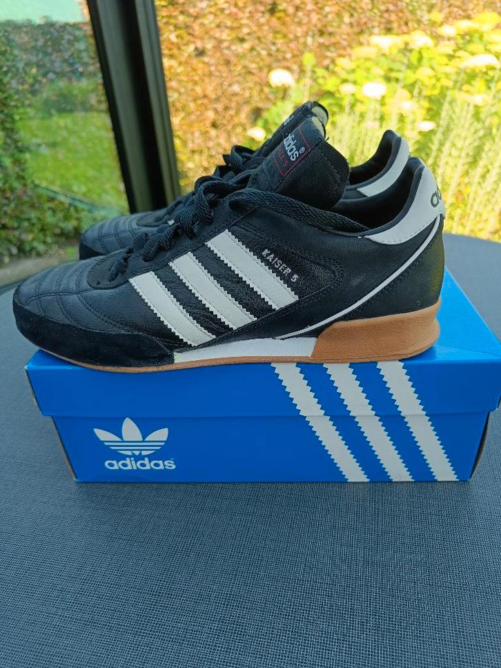 Herenschoenen. Adidas Kaiser 5 Goal indoor. Maat: 40 2/3., Kleding | Heren, Schoenen, Zo goed als nieuw, Zwart, Ophalen of Verzenden