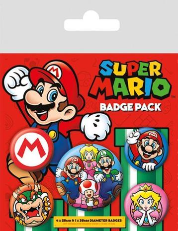 Super Mario Buttons / Badges - 5 stuks beschikbaar voor biedingen