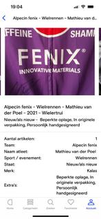 gesigneerd iconisch shirt 'Merci Poupou', Sport en Fitness, Wielrennen, Ophalen, Nieuw, Kleding