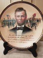 Bord in porcelein : A Lincoln collectors item, zie foto's, Enlèvement ou Envoi