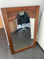 Vintage houten spiegel 62 x 93 cm, Antiek en Kunst, Ophalen, Rechthoekig, 50 tot 100 cm, Minder dan 100 cm