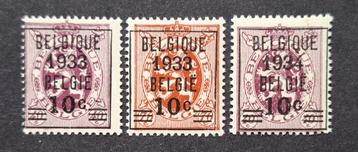 België: OBP 375A/76 ** Heraldieke leeuw 1933. beschikbaar voor biedingen