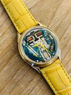 Vintage Bulova accutron spaceview horloge, Cuir, Autres marques, Autres matériaux, Utilisé