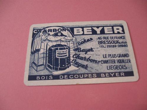 1 oude losse speelkaart Charbons Beyer (46), Collections, Cartes à jouer, Jokers & Jeux des sept familles, Comme neuf, Carte(s) à jouer