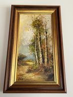 Schilderij van bos (schilder onbekend), Ophalen