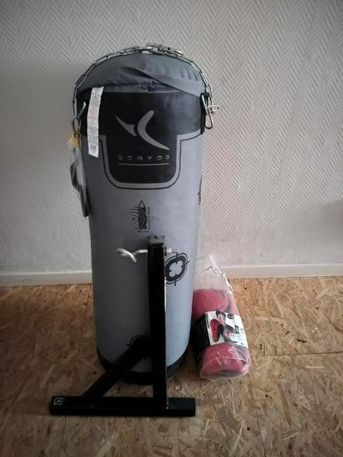Bokszak DOMYOS en handschoenen, Sport en Fitness, Boksen, Zo goed als nieuw, Bokszak, Ophalen