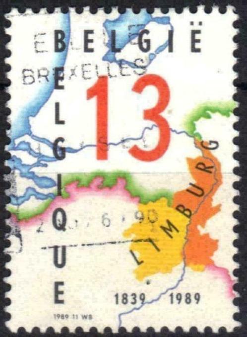 Belgie 1989 - Yvert/OBP 2338 - 150 jaar Limburg (ST), Timbres & Monnaies, Timbres | Europe | Belgique, Affranchi, Envoi