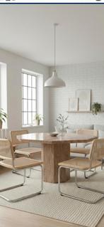 Marmeren tafel, Ophalen, Zo goed als nieuw, Vier personen, Modern